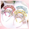CUBACO Birthday Headband Birthday Girl Crown,Birthday Girl Headband Birthday Princess Headband Birthday Tiara for Women Hair Glitter For Kids,Suitable for Party Favors Decorations