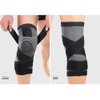 Hibucuo Knee Sleeve with Side Stabilizers, Adjustable Compression Knee Brace Support for Knee Pain, Arthritis Relief, improve Circulation Compression