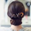 minkissy French Hair Pin French Pin, French Hair Sticks U Shape Updo Hair Tortoise Shell Hair Forks 2 Prong Bun Hair Sticks 3pcs Hair Pin