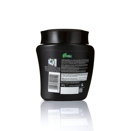 Dabur Vatika Naturals Hair Mask - Deep Conditioning Revitalizer with Natural Ingredients - Enhances Hair Texture & Shine - Promotes Strong, Silky, and Manageable Hair - Enriched with Blackseed (500g)