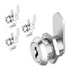 BOZXYE 3 Pack Cabinet Cam Locks Keyed Alike, 5/8" Cabinet Lock with Keys, Rv Locks for Storage Door Secure Files Drawers Mailbox RV Door Tool Box, Zinc Alloy