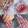 12 Grids Hexagon Nail Art Glitter Holographic Mermaid Nail Glitter Sequins Pink Heart Nail Sequins Chunky Shiny Star Nail Art Supplies Nail Glitter Powder for Women DIY Acrylic Nail Decoration