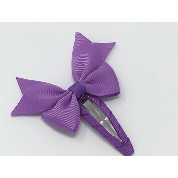 Snap Clip, Hair Bow, Violet Hair Bow, Baby, Toddler, Girls Hair Accessory, Gift
