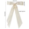 juyght 2PCS Double layer Ribbon Hair Clips Bowknot with Long Tail Bow Hair Clips Tassel Bowknot Hair Clips with Long Tail Hair Clips for girls with Bowknot Clips Women Ribbon for Hair Barrettes Clip