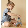 TOYHDAYO Rainbow Stacker 14PC Early Childhood Montessori Toys Nesting Puzzle Building Blocks Silicone Stacking Toys Educational Toys 2 Set
