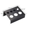 Tattoo Ink Cup Holder,5pcs 7 Holes Stainless Steel Tattoo Pigment Ink Cup Caps Holder Stand Pigment Cup Cap Container Holder Stand for Tattoo Ink Cups Caps(Black)