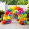 Mexican fiesta balloon Garland Arch Kit 156 Pcs Hot Pink Lime Green Orange Red Blue Yellow Rainbow Balloons For fiesta Day of the Dead Cinco de Mayo theme Birthday Baby Shower Party Decorations