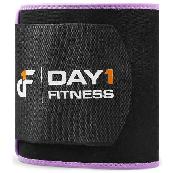 Day 1 Fitness Waist Trimmer Belt MEDIUM for Men and Women - Premium Unisex Slimming Belts with Extra-Thick, Latex-Free Neoprene for Abdominal Training - Durable, Comfortable Waist Trainer Band