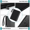 Xrunmix Trading Card Binder, 900 Pockets Card Sleeves with Zipper Card Display, Double Sided Pocket Sports Card Holder, Carry Case for Sports/Game Card(Black) (900 Pockets)