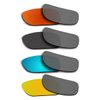 Acompatible 4 Pair Replacement Polarized Lenses for Oakley Holbrook Sunglasses Pack P3