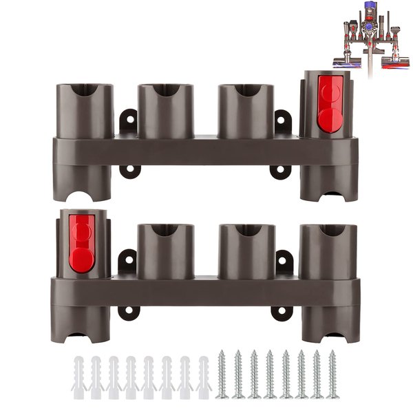 RTop Docking Station Accessory Holder Attachments Organizer for Dyson V15 V7 V8 V10 V11 SV10 SV11 Vacuum Cleaner (2 Pack, 10 Storage Adapters)