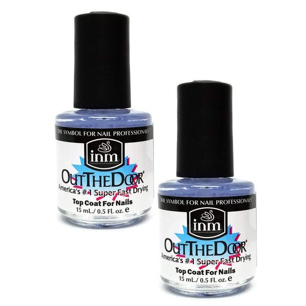 2 X Out The Door Number 1 Super Fast Drying Nail Top Coat For Nail | size 0.5 fl oz