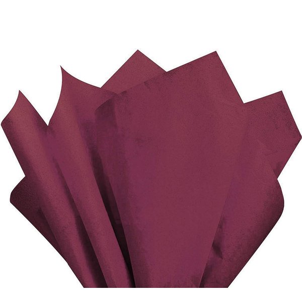allgala 100-Sheet 20x26 Inch Tissue Gift Wrapping Craft Crepe Paper-Burgundy-GP51023