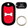 Custom Engraved Pet Tag - Dog Bone - Red - Dog Tag - Tag-Z Wag-Z