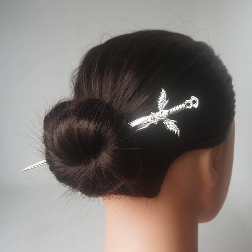 Vintage Dragon Hairpin Hair Stick Celtics Knotwork Hair Jewelry For Women Metal Hair Halloween (05)