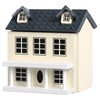Toyvian Mini DIY Model Wooden Dollhouse kit Christmas Village Houses Toy House House Kit 3D Miniature Dollhouse Kit