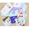 24 Pack Mini Christmas Greeting Cards & Envelopes, Cute Stweety Small Size 3"x 3" Merry Christmas Greeting Cards Festival Color Pattren 2 (Pack of 24)