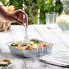 GUSTO [25 Sets 8-Inch Square Foil Pans with Lids - Disposable Food Containers For Baking, Cooking, Storing and Preparing Food (Formerly Comfy Package)