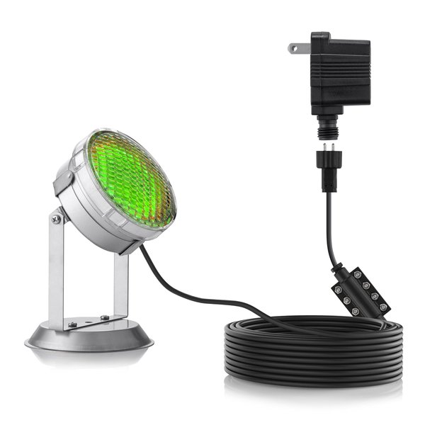 Alpine Corporation Outdoor 72 Count Super Bright LED Lights with Transformer and Inline Controller