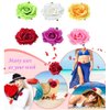 ALIMITOPIA Flower Hair Clip,Fabric Artificial Rose Flower Hairpin Barrette Brooch Headdress Bobby Pins Headwear Hair Accessories for wedding Party supplies(Rose Style,4.3 inches,6pcs)