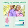 Sewing Kit for Beginner Kids Arts & Crafts Soft Toy My First Craft Set Includes Muscial Bunny with Fun Shoulder Strap Instructions & Plush Felt Materials for Learn to Sew, Embroidery for 6 Years