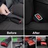 Qijk Seat Belt Buckle Holder Seat Belt Buckle Booster Seat Belt Buckle Fixer Keep the Seat Belt Buckle Upright and Stable Luminous Positioning Ring Easy Positioning Insert Seat Belt Buckle 2 pcs