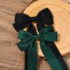 4PCS Silky Satin Hair Bows Hair Clip Black Red Hair Ribbon Clips for Women Ponytail Holder Hair Accessories Alligator Clips Bow for Women Girls Toddlers Teens Kids