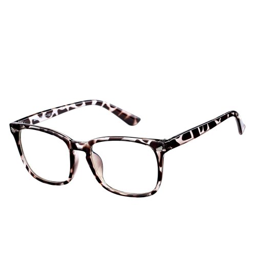 Hycredi Kids Blue Light Blocking Glasses，Anti Eyestrain & UV Protection, Computer Gaming TV Phone Glasses for Boys Girls (Leopard)