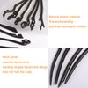 ArrErr 2 Pack Hair Sticks Sandalwood Hairpin Natural Wood Ebony Black Handmade Streight Hair Styling Clip Shawl Pins for Women with Gift Pouch