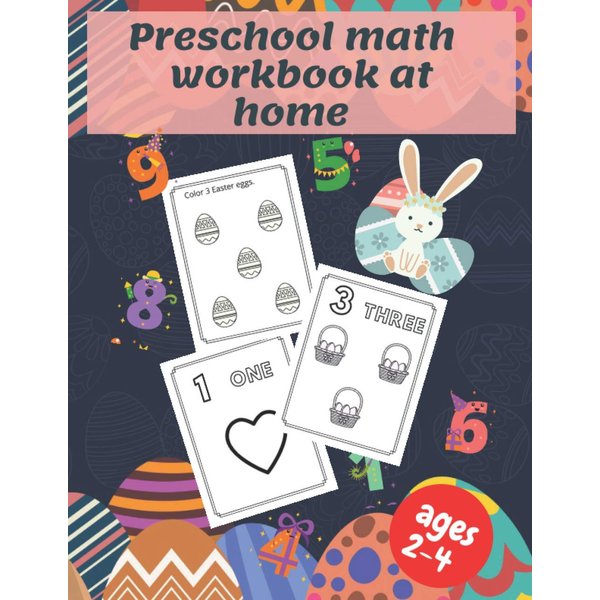 Preschool Math Workbook at home: Easter Edition