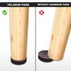 Yelanon Non Slip Furniture Pads -24 pcs 2" Furniture Grippers Hardwood Floors, Non Skid for Furniture Legs,Self Adhesive Rubber Feet, Anti Slide Furniture Floors Protectors for Keep Couch Stoppers