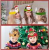 ReliThick 30 Sets Christmas Craft Bulk for Kids Christmas Coloring Crowns with Crayon Color Your Own Christmas Adjustable Paper Headband DIY Christmas Headband for Kids Xmas School Home Party Supplies
