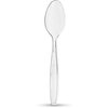 PLASTICPRO Clear Plastic Tea Spoons Disposable Cutlery Medium Weight Utensils 50 Count