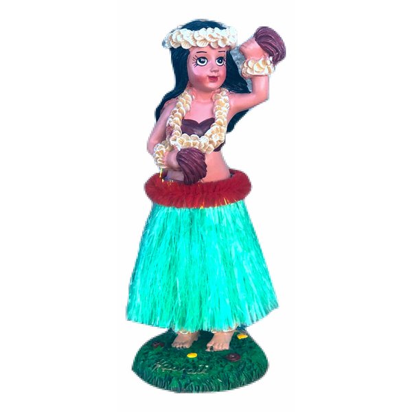 KC Hawaii Girl with Flower Dashboard Doll 6.5"