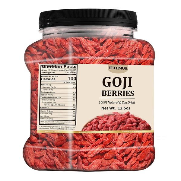 Premium Dried Goji Berries 12.5Oz/354g,Selected Goji Berry.100% Natural & No Additives for Tea,Baking.