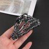 Decorniqu Hand Metal Hair Claw Clips Alloy 1Pcs Halloween Hair Jewelry Women Girls Hair Accessories for Thick Hair(Gunmetal Black)