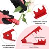WILLBOND 11 Pcs Rose Thorn Remover Valentine Leaf Stripping Tool Garden Pruning Shear Scissors Kit Floral Gloves and Floral Tape for Outdoor Gardening Flower Arrangement Florist Supplies (Pink, Green)