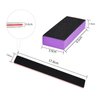 LNAUJS Nail File and Thin Buffer Block, Reusable Black Rectangle Shape Double Sided Manicure Tools with 100/180 Grit, Thin Sanding Buffing Grinding Plisher File