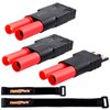 Hobbypark RC Battery Adapter Connector for Traxxas TRX to HXT 4mm Banana Plugs Compatible with Redcat Batteries