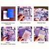 LCLAIDYDY 348 PCS Aesthetic Scrapbook Kit,Scrapbooking Supplies Kit, Junk Journal Supplies Kit with A6 Grid Notebook,Bullet Junk Journals Kit，DIY Gift Journaling Kit for Teen Girl Women（Moonlight）