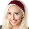 Hipsy Adjustable & Stretchy Basic Xflex Wide Headbands for Women Girls & Teens (5pk Basic Black/Burgundy/Navy/Plum/Dark Grey)