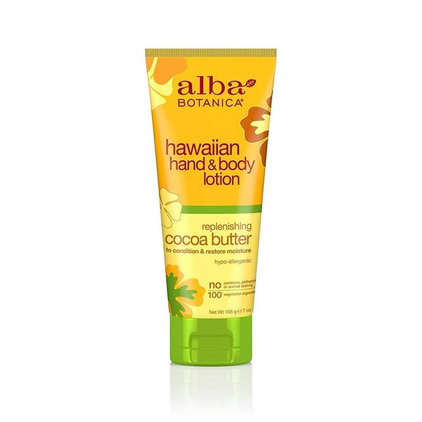 Alba Botanica Hawaiian Hand & Body Lotion Replenishing Cocoa Butter 7 Oz Pa...