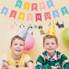 Elaliyi Dog Banner Happy Birthday Banner Dog Themed Banner Happy Birthday Colorful Decoration Dog Birthday Party Supplies