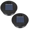 2 Pack Solar Lights Replacement Top - 7 lumens LED Solar Panel Lantern Lid Lights , Lantern ​Light Replacement , Outdoor Solar Replacement Parts , Garden Patio Decor Light up Your Space (2.76in)