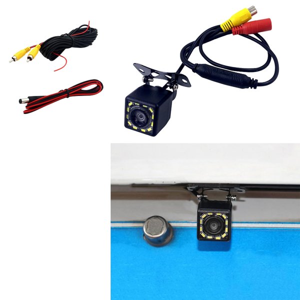 Lecctso Backup Camera, Back Up Camera for Cars, HD 12 LED 150 Degree Wide Angle Car Reverse Camera Clear Night Vision & IP69 Waterproof, Rear Camera Car Accessories Universal for Car SUV Truck