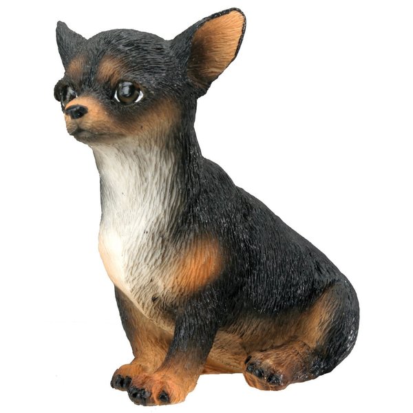 Chihuahua Puppy / Dog (Black) - Collectible Figurine Statue Sculpture