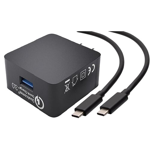 Fast Charge 20W Home Charger Compatible with Oppo Reno 9 Plus Long Dual 5ft Data MicroUSB & USB-C Cables Included [International 110-240v]