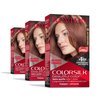 Revlon Permanent Hair Color, Permanent Red Hair Dye, Colorsilk with 100% Gray Coverage, Ammonia-Free, Keratin and Amino Acids, Red Shades (Pack of 3)