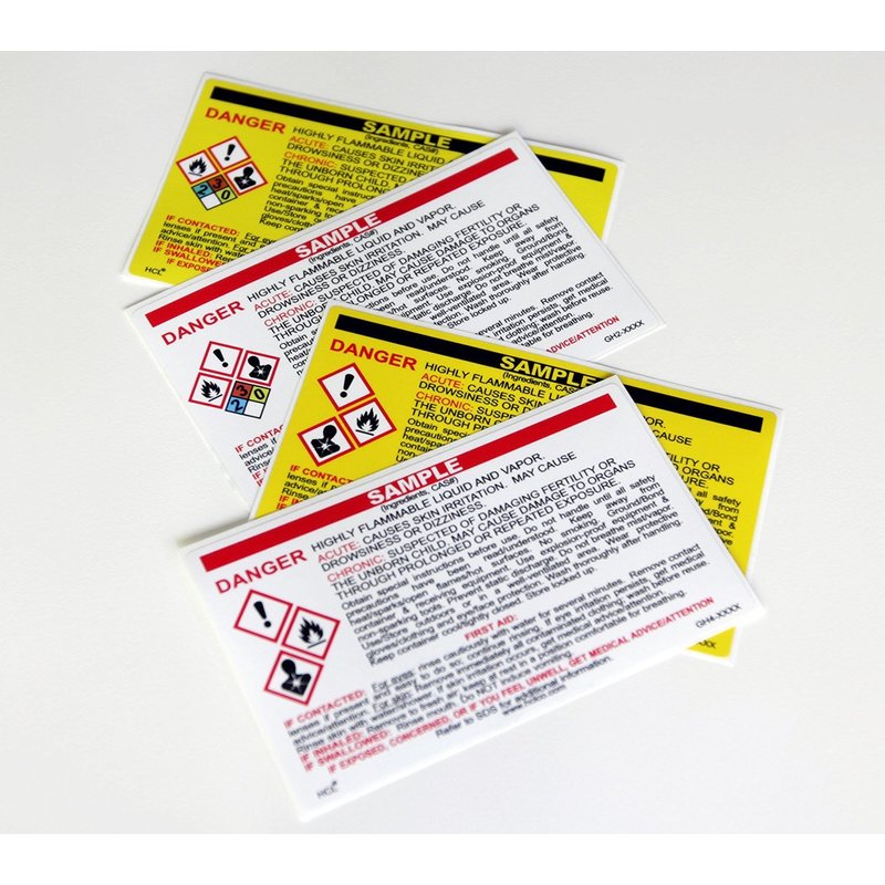 Potassium Hydrogen Phthalate GHS Label - 2