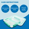 Biosmart Sandwich Container: 1 Pack Reusable, BPA Free Plastic Food Storage with Snap-Off, Leak-Proof Lid: *Colors Vary